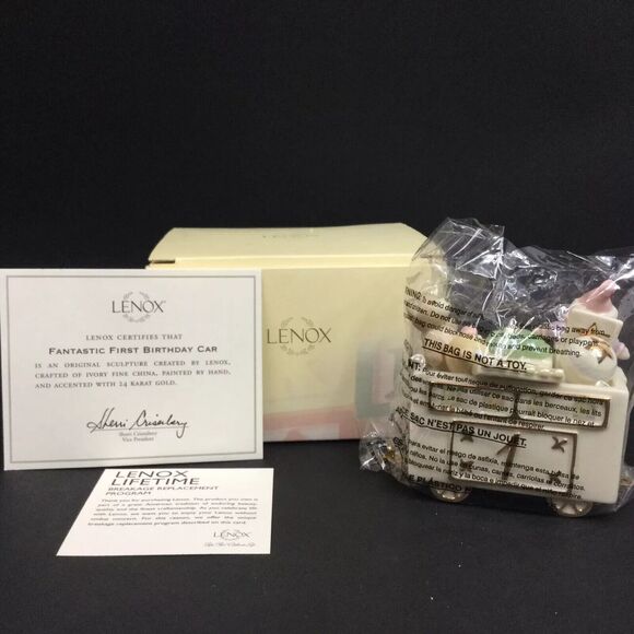 Lenox Happy Birthday Express Train Car "Fantastic First " #1 - w/Box & COA -NWT! - Picture 1 of 8